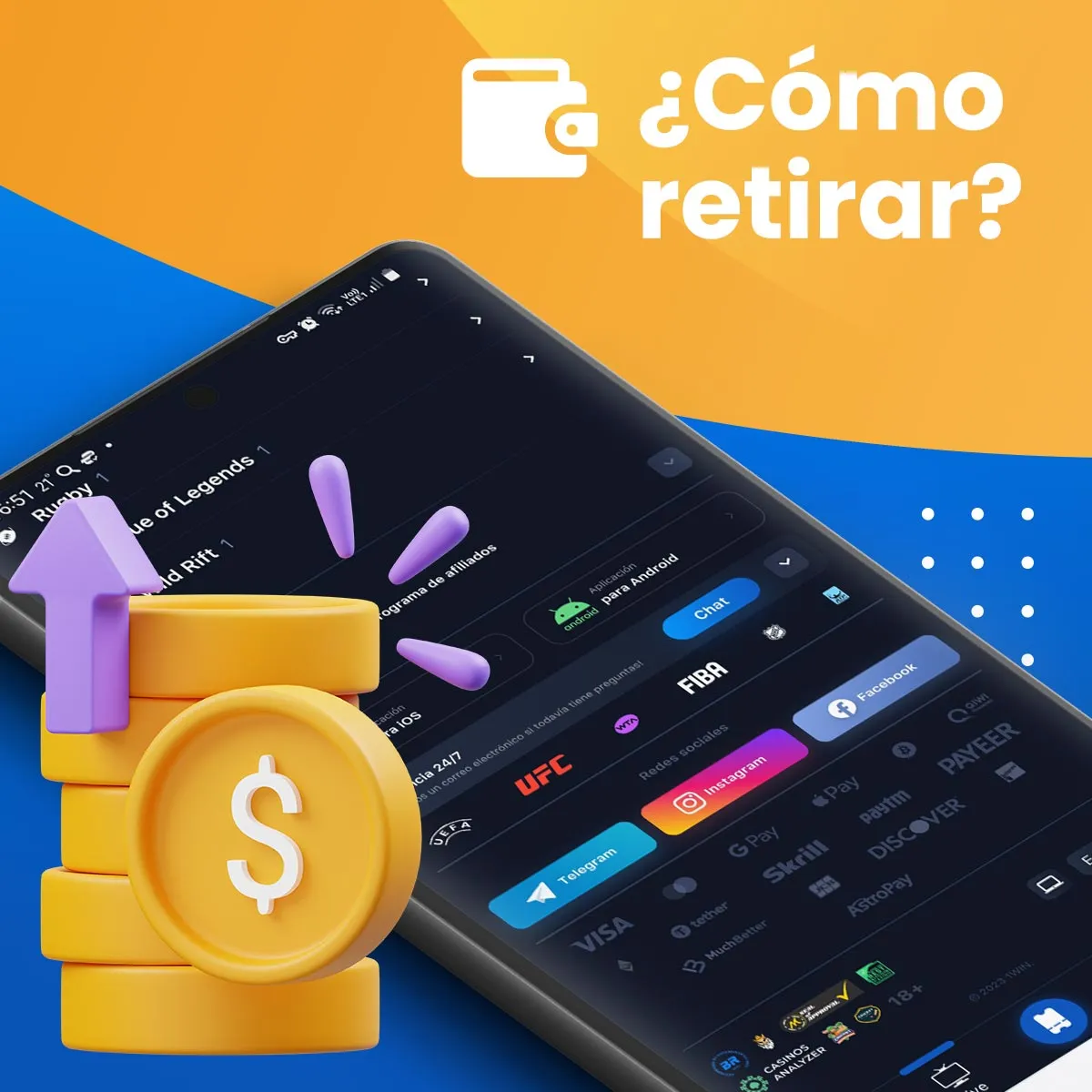 Instrucciones paso a paso para retirar dinero de 1win